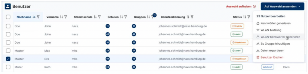 ANMELDUNG BEI SCHULDOCK visual data 7